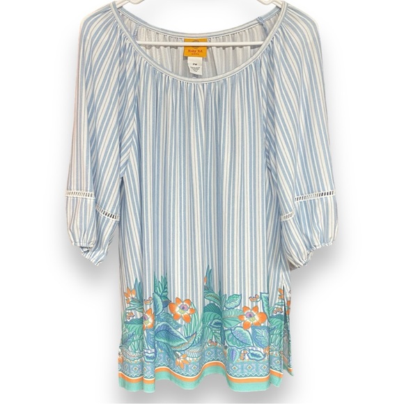 Ruby Rd. Tops - NWT Ruby Rd. Petite Botanical Garden Boho Top PM